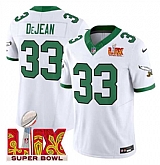 Men's Philadelphia Eagles #33 Cooper DeJean White 2025 Super Bowl LIX Patch F.U.S.E. Vapor Untouchable Limited Stitched Jersey Dzhi,baseball caps,new era cap wholesale,wholesale hats